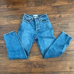 Abercrombie & Fitch High-Rise 90s Straight ultra high rise Jeans - Blue